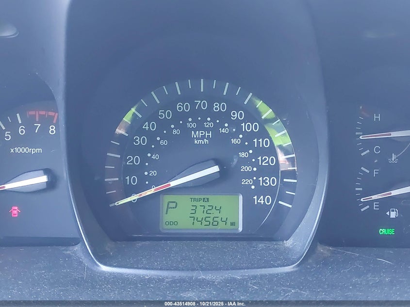 2009 Kia Spectra Ex VIN: KNAFE222495652011 Lot: 43514908