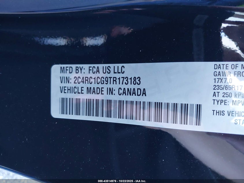 2C4RC1CG9TR173183 2026 CHRYSLER VOYAGER photo no. 5