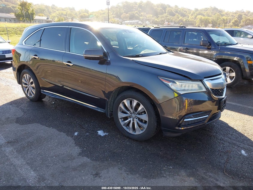 2014 ACURA MDX TECHNOLOGY PKG W/ENTERTAINMENT PKG - 5FRYD4H6XEB017967