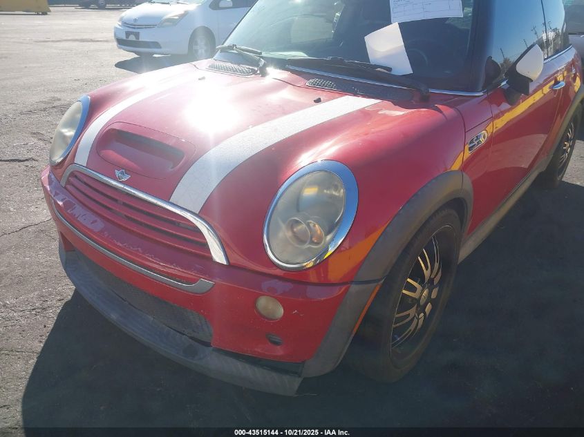 2005 Mini Cooper S VIN: WMWRE33505TG95975 Lot: 43515144
