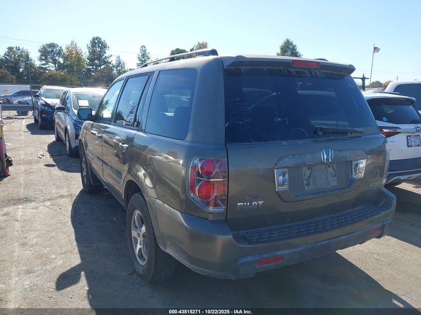 5FNYF18607B002987 2007 HONDA PILOT photo no. 3