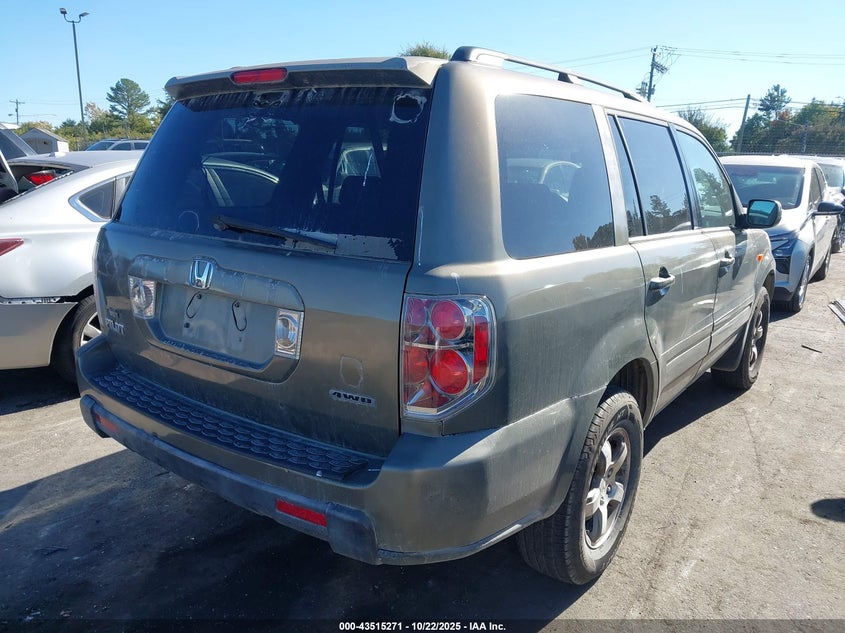 5FNYF18607B002987 2007 HONDA PILOT photo no. 4