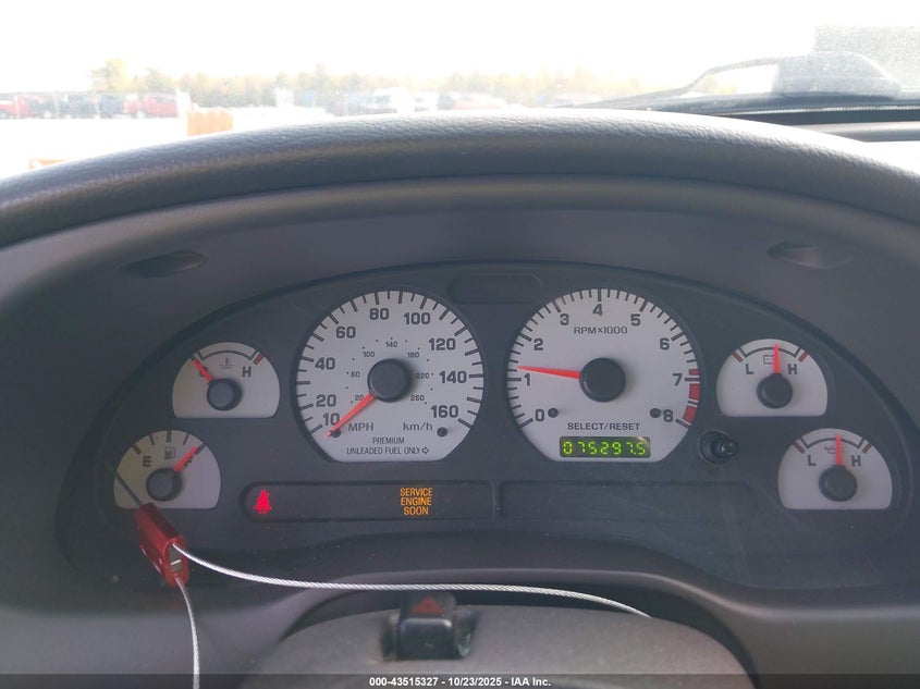 2001 Ford Mustang Cobra VIN: 1FAFP47V51F250305 Lot: 43515327