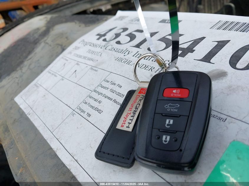 2020 Toyota Highlander Hybrid Limited VIN: 5TDEBRCH0LS009417 Lot: 43515410