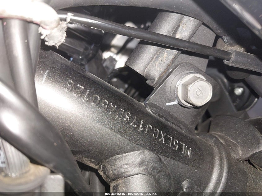 2025 Kawasaki Ex500 A/B VIN: ML5EXGJ17SDA50128 Lot: 43515415