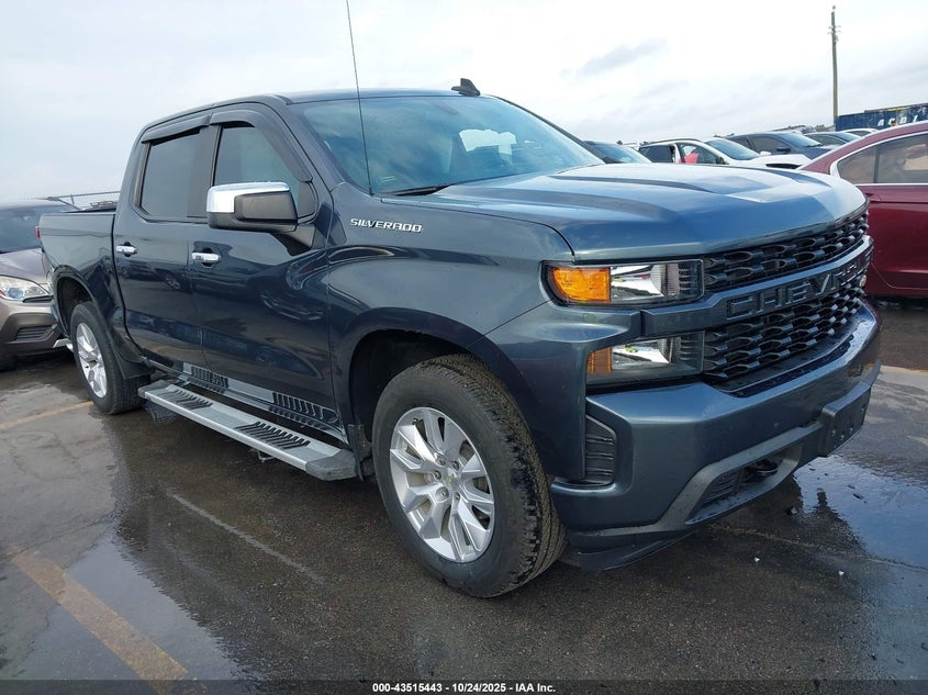 2021 CHEVROLET SILVERADO 1500 2WD  SHORT BED CUSTOM - 3GCPWBEH7MG173801