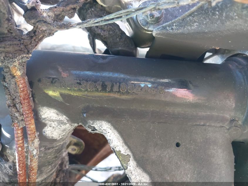 2007 Honda Vt750 C2 VIN: JH2RC53097M002055 Lot: 43515651