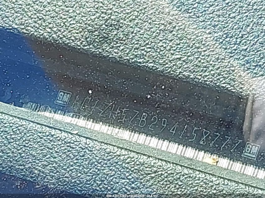 2009 Chevrolet Malibu Lt VIN: 1G1ZH57B294158777 Lot: 43515762