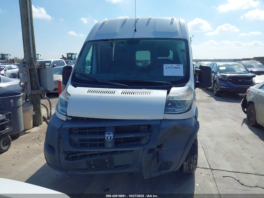 2017 Ram Promaster 2500 High Roof 159 Wb VIN: 3C6TRVDG8HE515149 Lot: 43515881