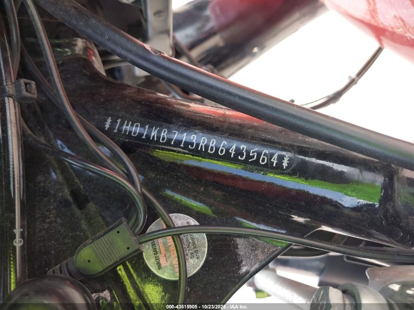 2024 Harley-Davidson Flhx VIN: 1HD1KB713RB643564 Lot: 43515905