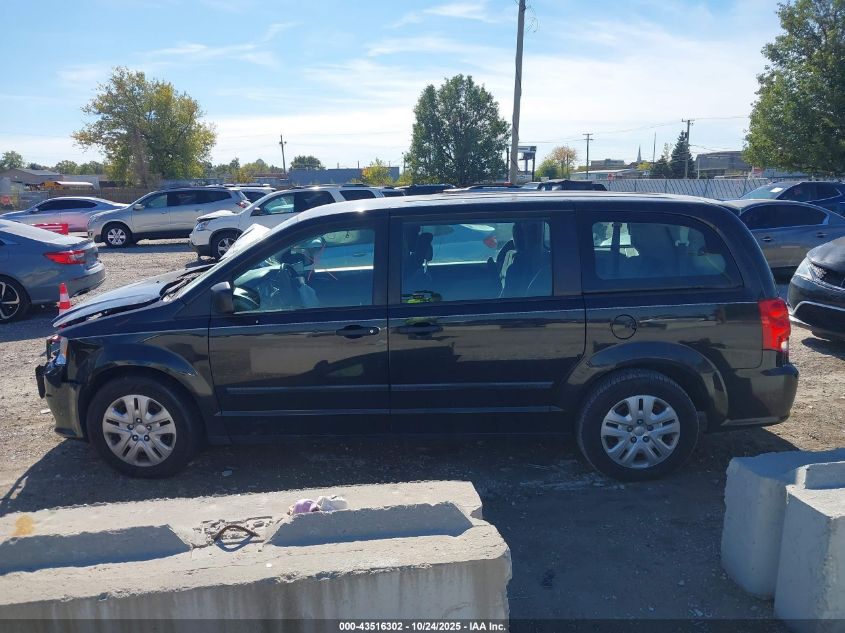2016 Dodge Grand Caravan American Value Pkg VIN: 2C4RDGBG5GR359696 Lot: 43516302