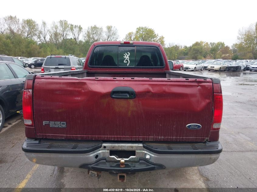 2000 Ford F-250 Lariat/Xl/Xlt VIN: 1FTNX20F2YEC40389 Lot: 43516319