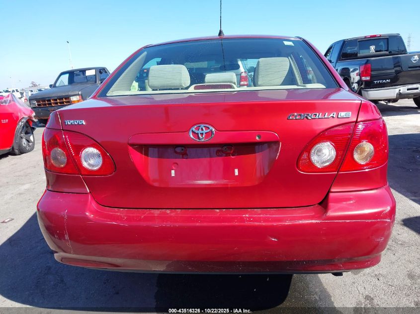 2005 Toyota Corolla Le VIN: 1NXBR32E65Z507859 Lot: 43516326