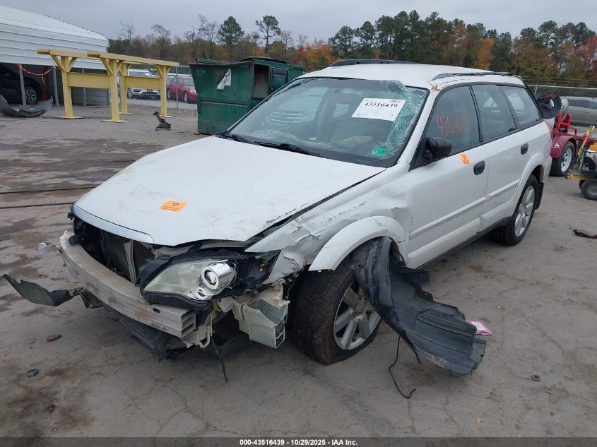2008 Subaru Outback 2.5I/2.5I L.l. Bean Edition VIN: 4S4BP61C587318582 Lot: 43516439