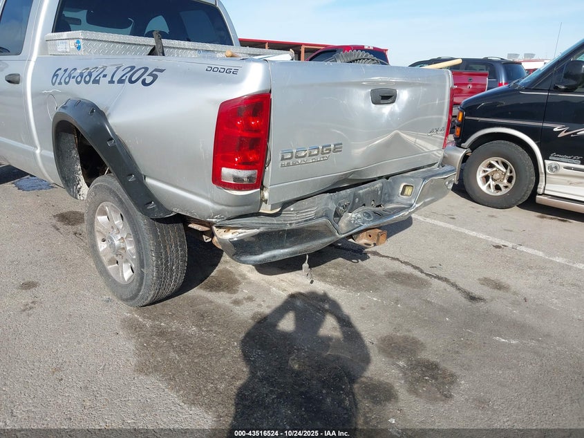 2003 Dodge Ram 2500 Slt/Laramie/St VIN: 3D7KU28663G737758 Lot: 43516524