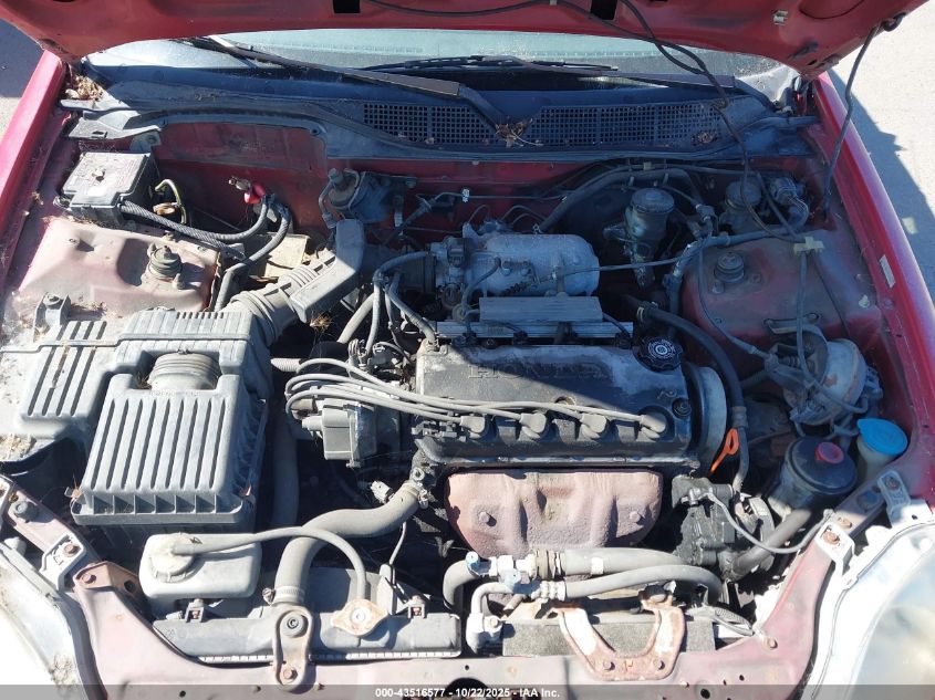 1997 Honda Civic Ex VIN: 1HGEJ8143VL040650 Lot: 43595918