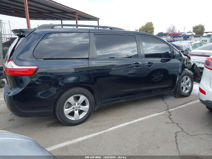 2017 TOYOTA SIENNA LE 8 PASSENGER 5TDKZ3DC1HS785058
