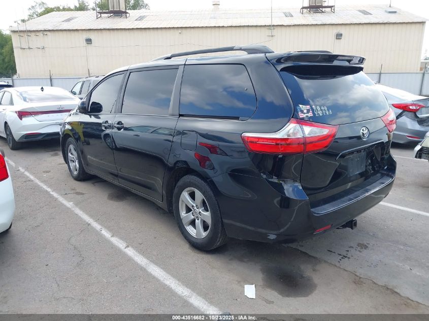 2017 TOYOTA SIENNA LE 8 PASSENGER 5TDKZ3DC1HS785058