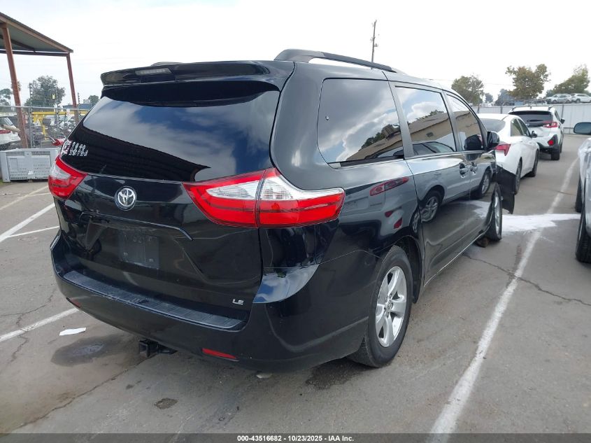 2017 TOYOTA SIENNA LE 8 PASSENGER 5TDKZ3DC1HS785058