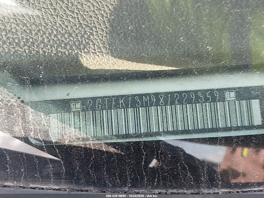 2008 GMC Sierra 1500 Slt VIN: 2GTEK13M981229359 Lot: 43516699