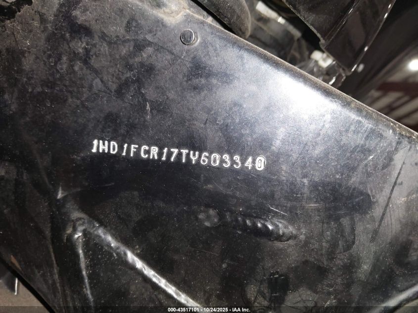 1996 Harley-Davidson Flhtcui VIN: 1HD1FCR17TY603340 Lot: 43517101