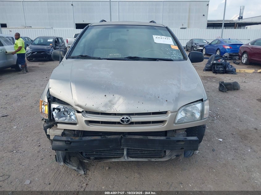 2000 Toyota Sienna Ce VIN: 4T3GF19C3YU224645 Lot: 43517127