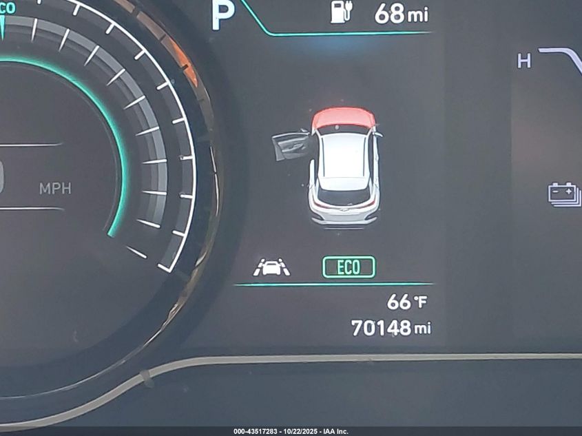 2021 Hyundai Kona Electric Limited VIN: KM8K33AG0MU110960 Lot: 43517283