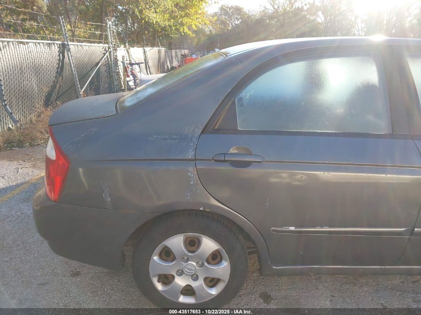 2006 Kia Spectra Ex/Lx/Sx VIN: KNAFE121365306609 Lot: 43517653