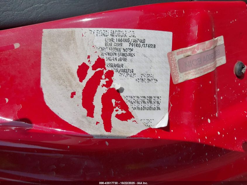 2002 Ford Focus Svt VIN: 3FAHP39572R213471 Lot: 43517730