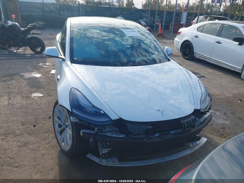2021 Tesla Model 3 Standard Range Plus Rear-Wheel Drive VIN: 5YJ3E1EA9MF084963 Lot: 43518004