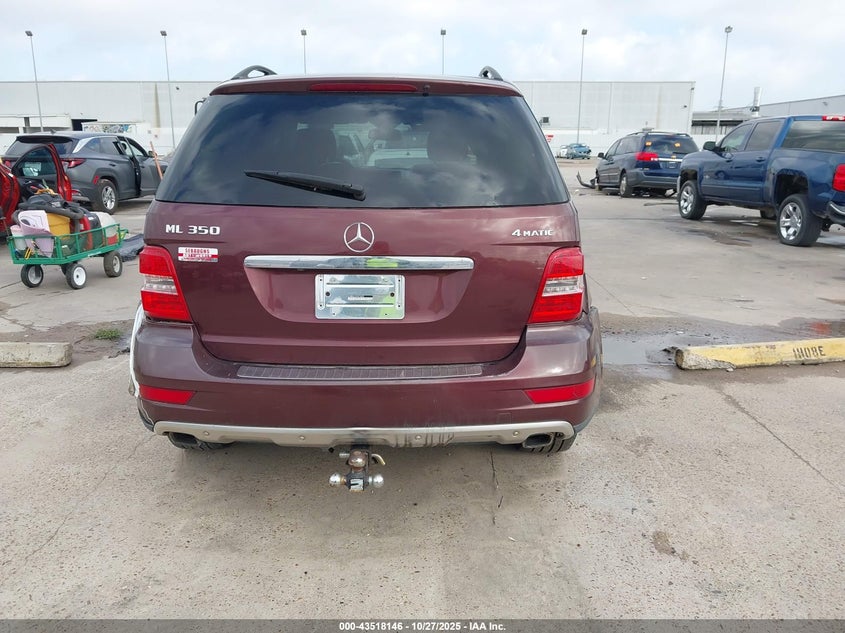 2009 Mercedes-Benz Ml 350 4Matic VIN: 4JGBB86E39A474600 Lot: 43518146