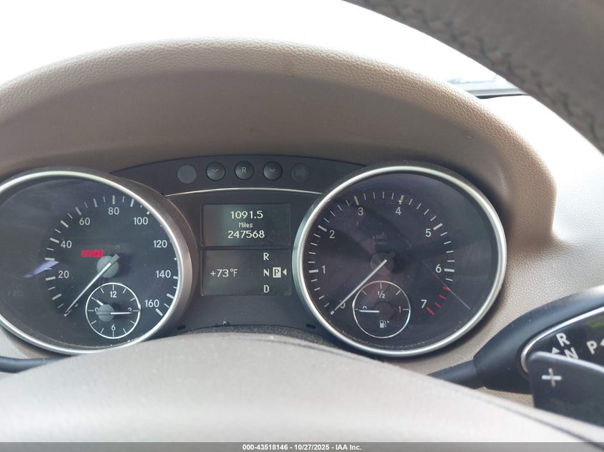 2009 Mercedes-Benz Ml 350 4Matic VIN: 4JGBB86E39A474600 Lot: 43518146