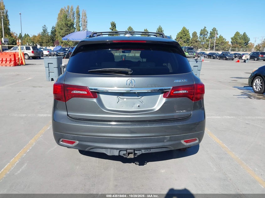 2016 Acura Mdx Technology Acurawatch Plus Packages/Technology Package VIN: 5FRYD4H40GB027876 Lot: 43518404