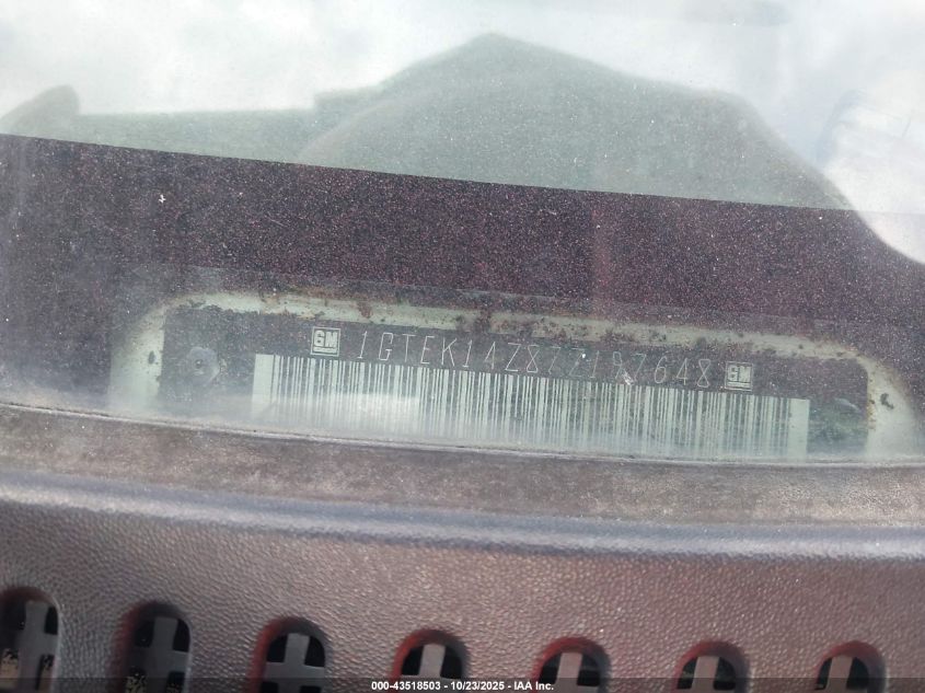 2007 GMC Sierra 1500 Classic Work Truck VIN: 1GTEK14Z87Z197648 Lot: 43518503