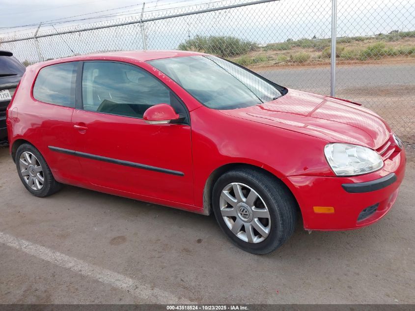 2008 Volkswagen Rabbit S VIN: WVWAA71K68W107086 Lot: 43518524