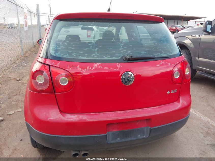 2008 Volkswagen Rabbit S VIN: WVWAA71K68W107086 Lot: 43518524