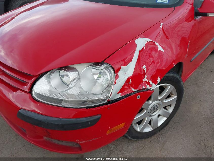 2008 Volkswagen Rabbit S VIN: WVWAA71K68W107086 Lot: 43518524