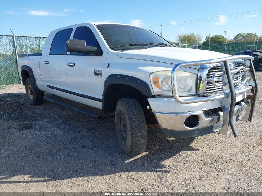2007 Dodge Ram 2500 Slt white truck gasoline 3D7KS29D27G843987 photo #1