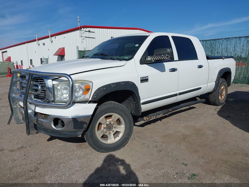 2007 Dodge Ram 2500 Slt white truck gasoline 3D7KS29D27G843987 photo #3