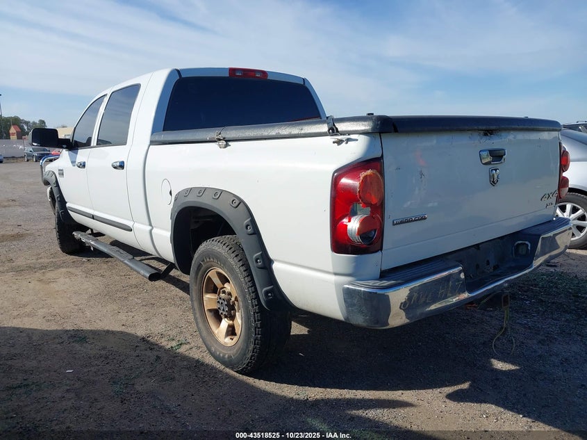 2007 Dodge Ram 2500 Slt white truck gasoline 3D7KS29D27G843987 photo #4