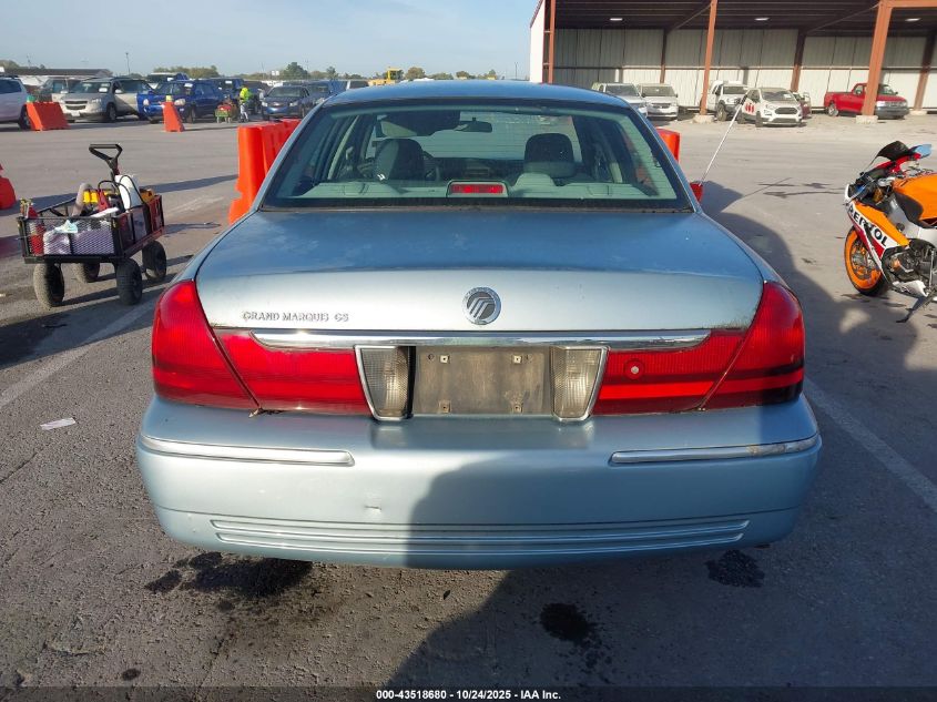 2003 Mercury Grand Marquis Gs VIN: 2MEFM74WX3X601605 Lot: 43518680