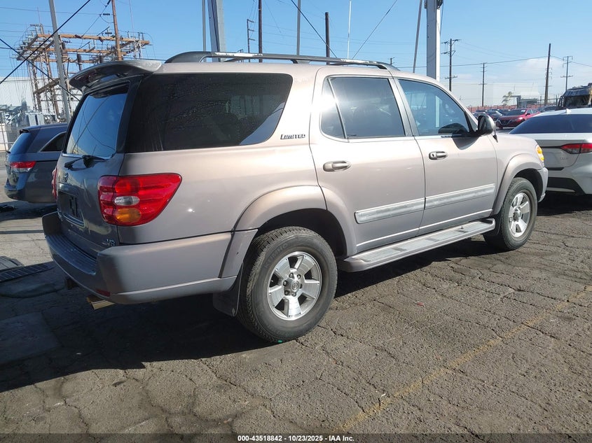 5TDZT38A72S081012 2002 TOYOTA SEQUOIA photo no. 4