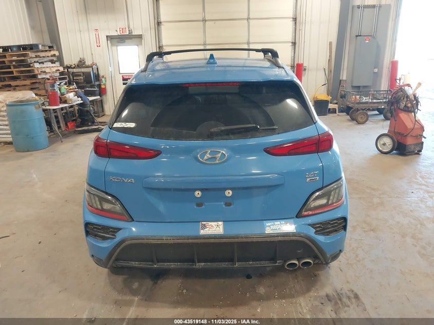2022 HYUNDAI KONA N LINE KM8K3CA31NU779432