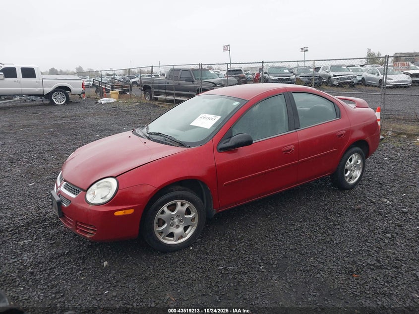 1B3ES56C55D240922 2005 DODGE NEON photo no. 2