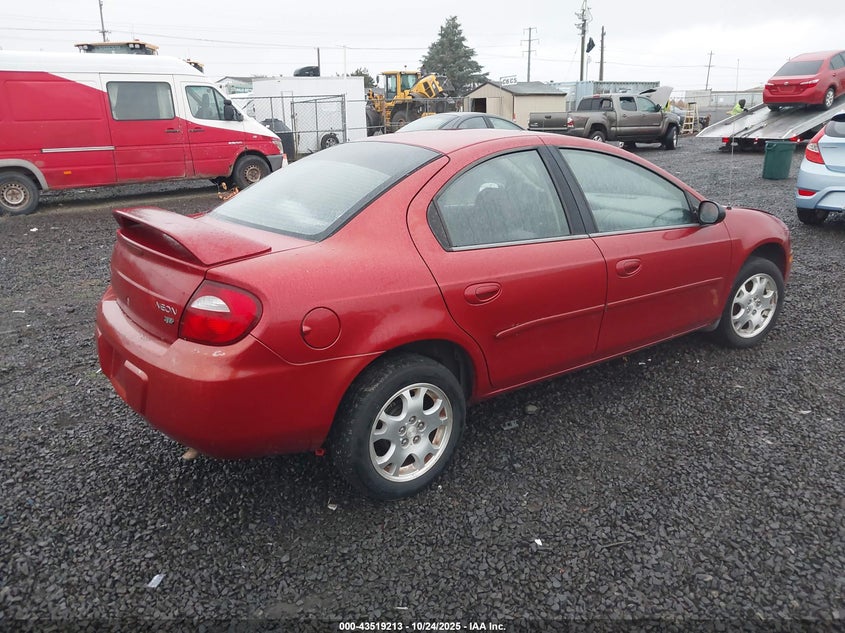 1B3ES56C55D240922 2005 DODGE NEON photo no. 4