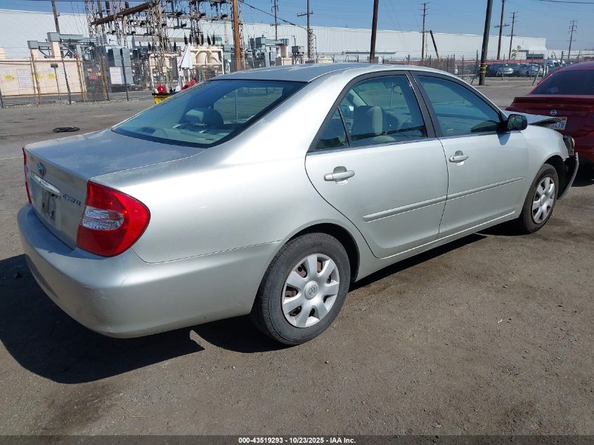JTDBE32K120021419 2002 TOYOTA CAMRY photo no. 4