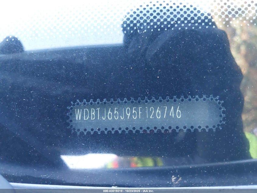 2005 Mercedes-Benz Clk 320 VIN: WDBTJ65J95F126746 Lot: 43519319