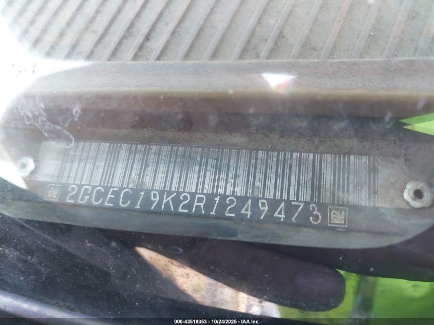 1994 Chevrolet Gmt-400 C1500 VIN: 2GCEC19K2R1249473 Lot: 43519353