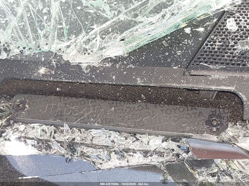 2008 Toyota Highlander Sport VIN: JTEDS43A682024855 Lot: 43519364