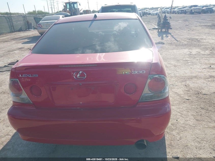 2004 Lexus Is 300 VIN: JTHBD192640081419 Lot: 43519481